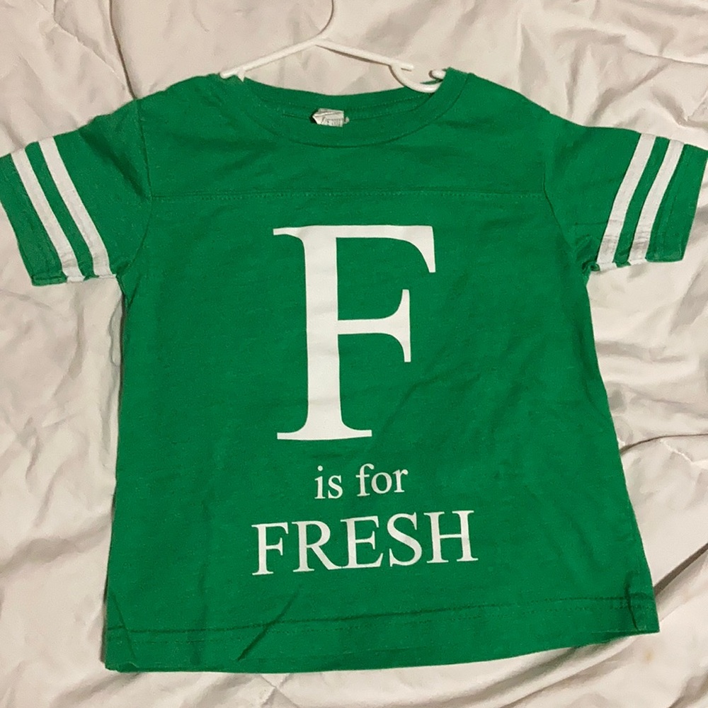F is for Fresh 3T toddler t-shirt